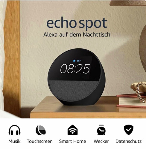 Amazon echo spot smart - amazon,