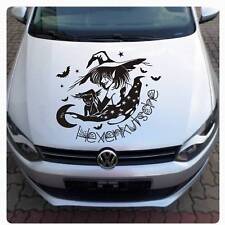 Auto Aufkleber Hexen Kutsche Hexenkutsche Hexe Spinnweben Sterne Sticker A1201