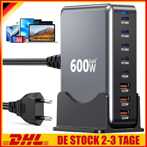 600w usb ladegerät 8in1 - ladegerät,