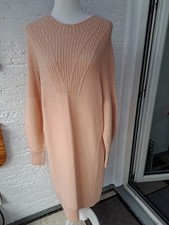 Marc Cain Strickkleid Pullover lachsbfarbend Gr. 44 N6