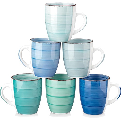 Stoneware kaffeetassen set 6 - stoneware, kaffeetassen-set,