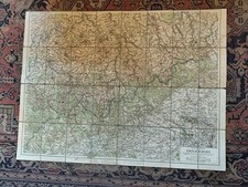 Landkarte große Wanderkarte des Erzgebirge 1922 Böhmen Marienberg Annaberg Aue