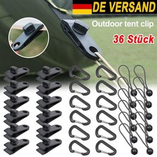 36Stk Planenhalter Planen Befestigung Klemme Clips Spanner Für-Zelt Abdeckplane