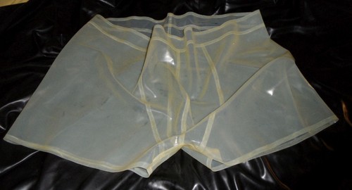 Latex rubber gummi shorts - latex,