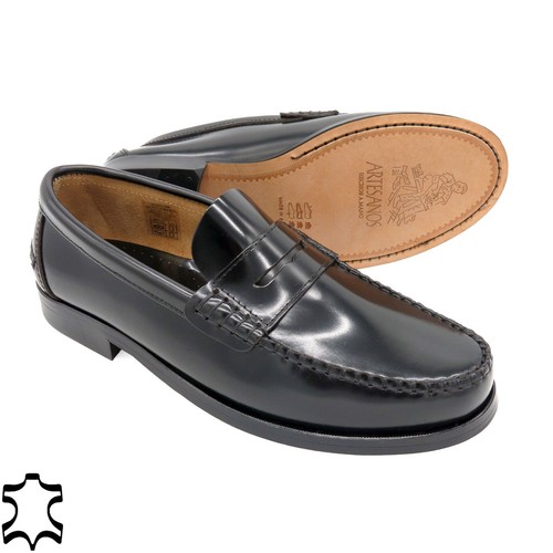 Herren slipper schwarz leder - herren,