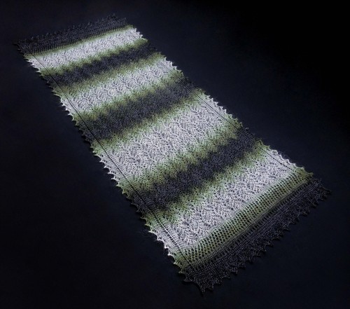 Gestrickter ziegenflaum schal - gestrickter,