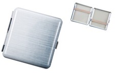 2x Etui grau meliert