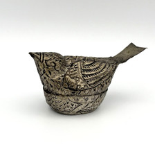 Antike Deckeldose Vogel