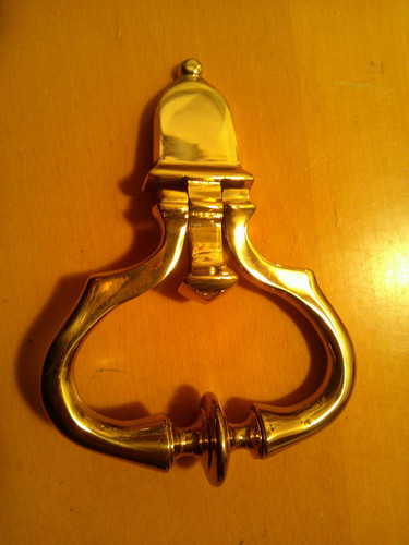 Türklopfer massiv messing - massiv,