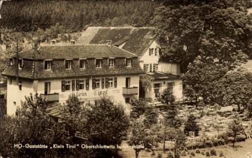 Oberschlottwitz glashütte - ak,