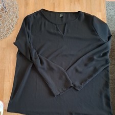 Schwarze Bluse Tunika L