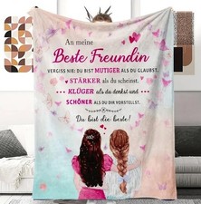 Persöhnliche Kuscheldecke "An Meine Freundin "150x200 cm