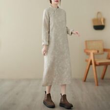 Damen Qipao Midi Kleid