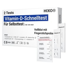2x Vitamin D Mangel Test Schnelltest – Selbsttest für Zuhause –  Früherkennung