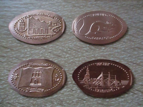 Elongated coins hamburg vier - elongated,