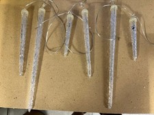 Eiszapfen Lichterkette Weihnachten Deko Außenbereich Außen