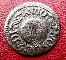 Echte Piraten Münze . Philipp  IV. 1621-1665. Barcelona. Globus