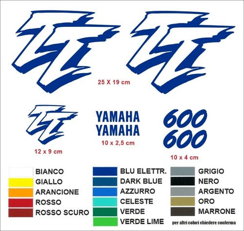 Kit aufkleber yamaha - kit, 600