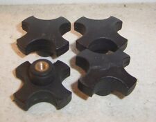 vier Mal - Knebelmutter M 6 - Gewindebuchse, Stern Form  / lesen + Bild  ansehen