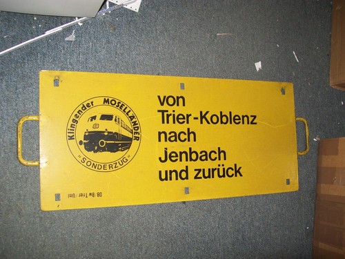 Metall zuglaufschild deutsche - metall,