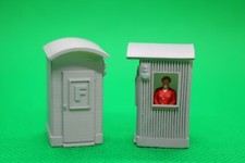 8x Fernsprecher Spur Z  1:220 Signalfernsprecher Streckenfernsprecher Blechbude