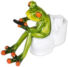 Formano Frosch auf Toilette