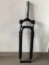 Federgabel 80 mm  28" ,  1 1/8 Zoll Trekking Schwarz Scheibenbremse 155mm Schaft