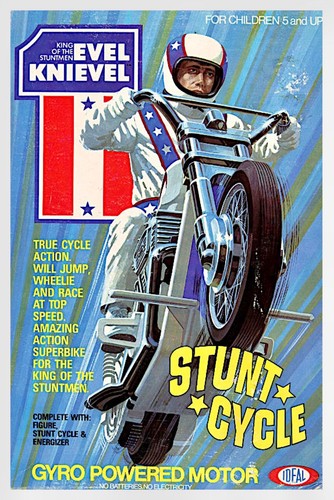Retro ideal evel knievel stunt - retro,