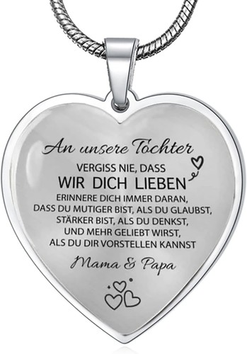 Halskette für tochter herz - für,