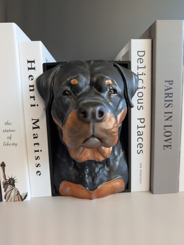 Rottweiler buchstütze - rottweiler,