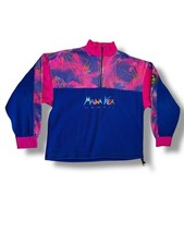Mauna Kea Fleece Pullover | 90s Hawaii Style | Colourblock | Größe L
