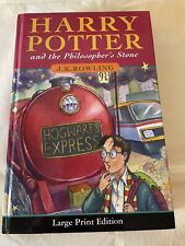 Harry Potter & The Philosophers Stone Book Large Print 1st Edition 8th Print
