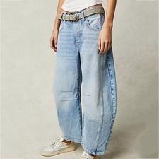 NEU Damen  Jeans Mit Weitem