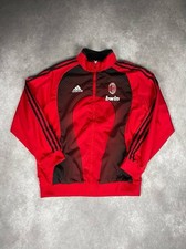 AC Mailand Adidas Jacke Vintage Retro Training Top Bwin Rot Schwarz Größe M  