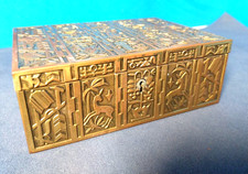 schöne alte Schmuckschatulle von Erhard Und Söhne aus Messing.