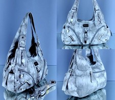 Damen Handtasche  grau blau