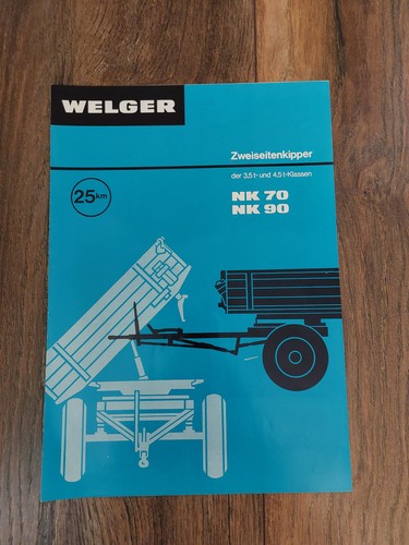 Original prospekt welger - prospekt,