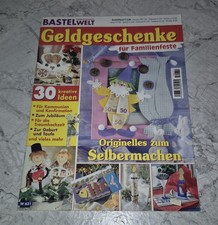 Geldgeschenke für Familienfeste Heft + Bastelbogen Geburtstag Hochzeit Jubiläum