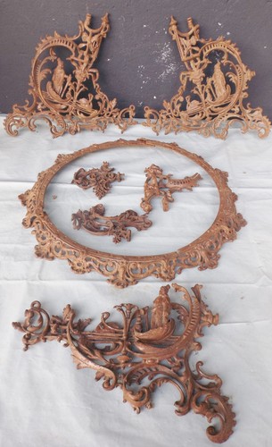 Antike metallteile kranz - ,