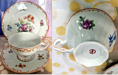 Vintage sammeltasse teiliges - vintage, 3-teiliges