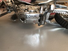 Feuerzeug Motorrad Silberfarben Metall