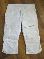 H&M hm Caprihose Bermuda 3/4 Hose S 34 36 170 weiß Taschen