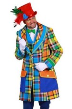 Clown Pierrot Frack Harlekin Kostüm Jacke Weste Mantel Kasper Clownkostüm Kleid