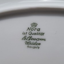 Seltmann Weiden Nora Servierplatte Servierteller oval einteilig Porzellan weiß