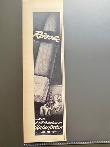 Rössli zigarren original 1965 - rössli,