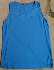 10. Tolles Top von Bonita Gr. L @ Petrol @ lies Text zur Farbe