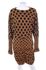 ZARA Kleid Punkte M braun