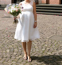 Brautkleid Hochzeitskleid Genevieve von Mamarella Umstands Kleid weiß Gr.38/40