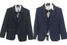 Jungen Anzug Hochzeit Gentleman Taufanzug Kommunion Festanzug 5-tlg Neu X8008