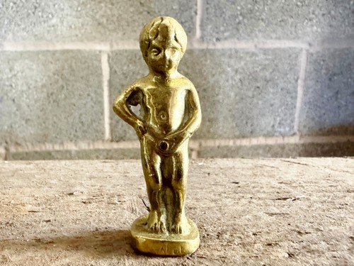 Vintage messing manneken pis - vintage,